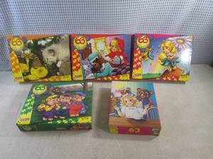 lot 87 image: (CSB) 5 New 63 Piece Puzzles - Unop...