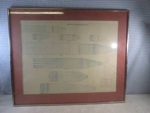 lot 114 image: (FDS) Framed Ammunition For Recoill...