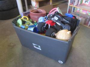 lot 123 image: (EW5) Large Tote Full of Misc Toys...
