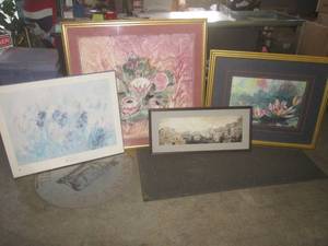 lot 131 image: (CS) Assorted Wall Decor 3 Framed...