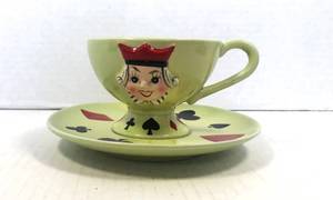 lot 19 image: Rare Kreiss Bridge Card Cup and Saucer