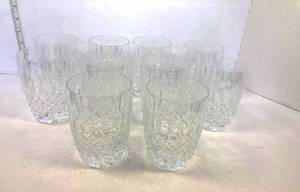 Set of 10 Waterford Crystal Ballybay Double Old Fashioned Glasses
