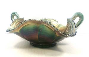 Antique Fenton Carnival Bon Bon Dish