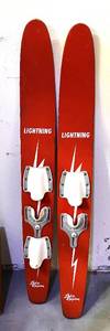 lot 78 image: Vintage Pair of Childrens Water Skis