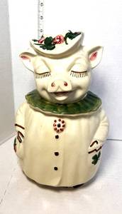 1940's Winnie Clover Pig Shawnee Pottery Cookie Jar