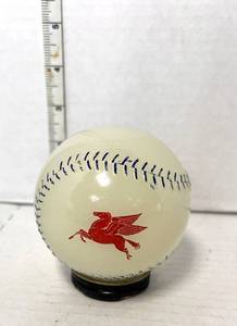 lot 62 image: 1950s MLB Souvenir Glass Mobile Gas Bank