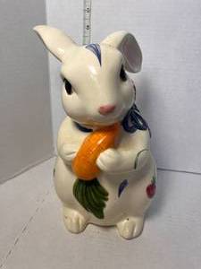 lot 50 image: Vintage Lenox Poppies On Blue Cookie Jar