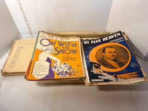 lot 100 image: Lot of Early 1900s Sheet Music