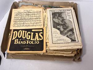 lot 101 image: Lot of Early 1900s Sheet Music