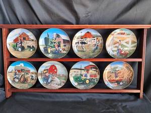 lot 57 image: Little Farm Hands Plate & Stand Collection