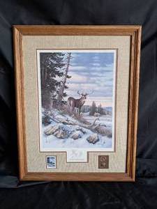 lot 67 image: Where Freedom Reigns Deer Sign