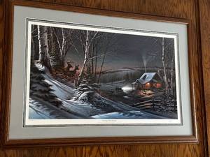lot 2 image: Terry Redlin Framed Limited Edition Print Evening With Friends
