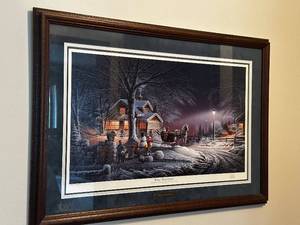 lot 65 image: Terry Redlin Winter Wonderland Framed Limited Edition Print