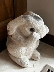 lot 76 image: Concrete Garden Bunny Statue