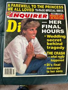 lot 139 image: September 16, 1997 National Enquirer Magazine - Princess Diana Tribute