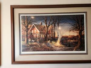 lot 170 image: Framed Artwork Autumn Evening by Terry Redlin