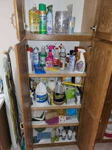 lot 228 image: Collection of Household Cleaning Supplies and Tools