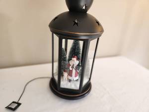 lot 62 image: Santa Lantern Christmas Decoration