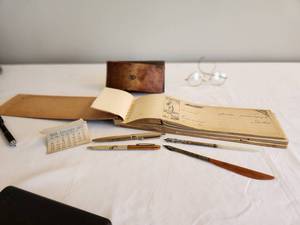 lot 274 image: Antique Pens & 1918 Ledger Collection