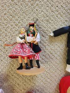 lot 123 image: Vintage Collectible Dolls & Teddy Bear Set
