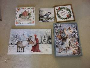lot 242 image: Festive Holiday Art Canvas Collection