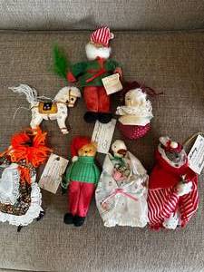 lot 318 image: Handmade Artisan Doll Set by Jolda
