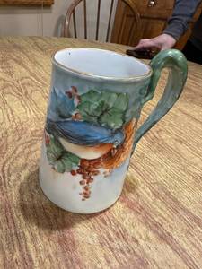 lot 453 image: Hand-Painted Porcelain Pitcher