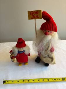 lot 294 image: Nordic Plush Santa Figurine Set