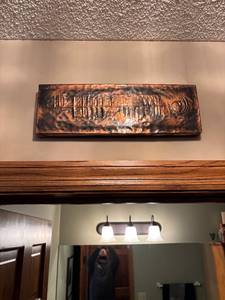 lot 458 image: Embossed Copper Wall Art Decor