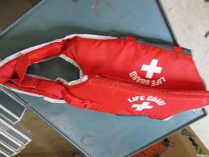 lot 6 image: large lifeguard life jacket for a d...