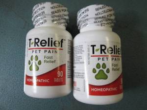 lot 13 image: lot of 2 t relief pet pain 90 table...