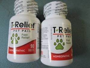 lot 17 image: lot of 2 t relief pet pain 90 table...