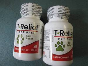 lot 19 image: lot of 2 t relief pet pain 90 table...