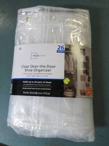 lot 73 image: clear over the door organizer...