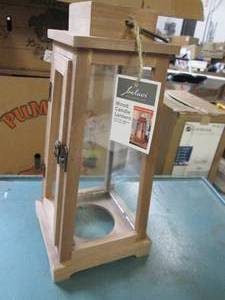 lot 90 image: wooden candle lanteren...