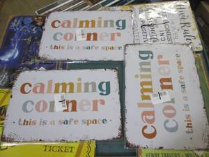 lot 108 image: 10 metal signs...