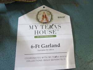 lot 119 image: metal 6 foot garland...