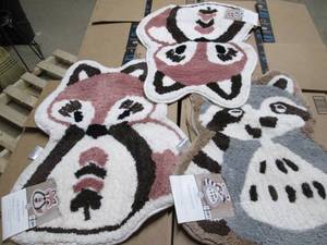 lot 121 image: 3 shaped rugs...