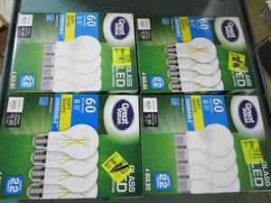 lot 151 image: 4 packages of great value 4 packs o...