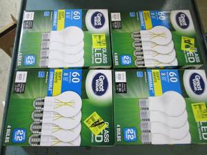 lot 152 image: 4 packages of great value 4 packs o...
