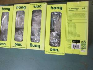 lot 175 image: lot of 5 onn hang tv wall mount har...