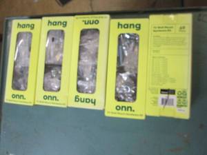 lot 178 image: lot of 5 onn hang tv wall mount har...