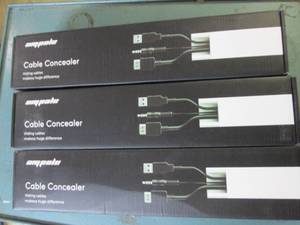 lot 180 image: lot of 3 153 inch cable concealers...