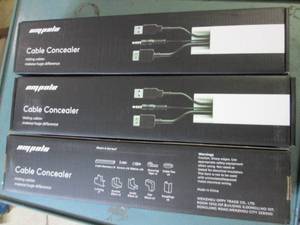 lot 181 image: lot of 3 153 inch cable concealers...