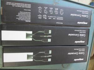lot 182 image: lot of 3 153 inch cable concealers...