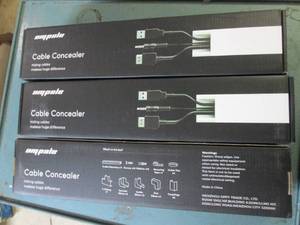 lot 183 image: lot of 3 153 inch cable concealers...