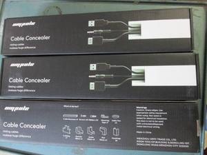 lot 185 image: lot of 3 153 inch cable concealers...