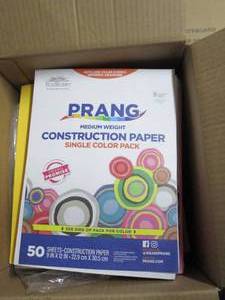 lot 206 image: box of construction paper...