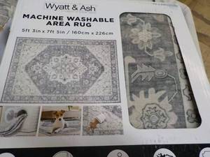 lot 22 image: Wyatt and Ash 5 ft 3 x 7 ft 5 Mac...