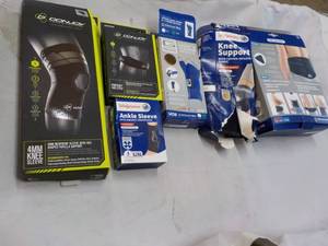lot 75 image: Knee, Ankle, Back and Wrist Support...